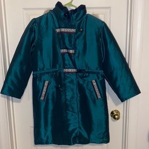 Kids Coat zipper and button up